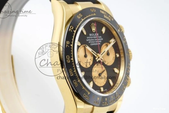 MiroTime 0429 Daytona 116518 BTF 1:1 Best Edition Paul Newman Black YG Dial on Oysterflex Rubber Strap SA4130 V Modern 2259